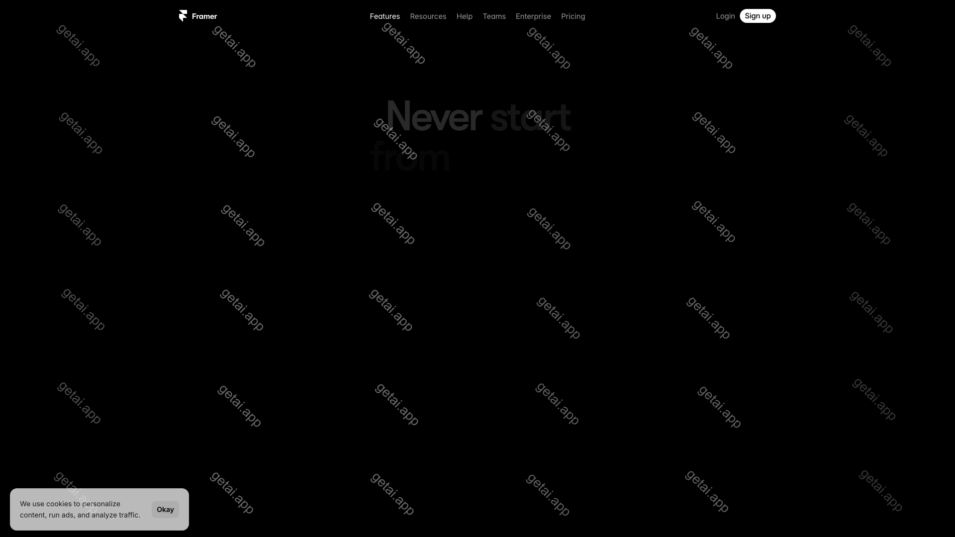 Framer AI站点预览