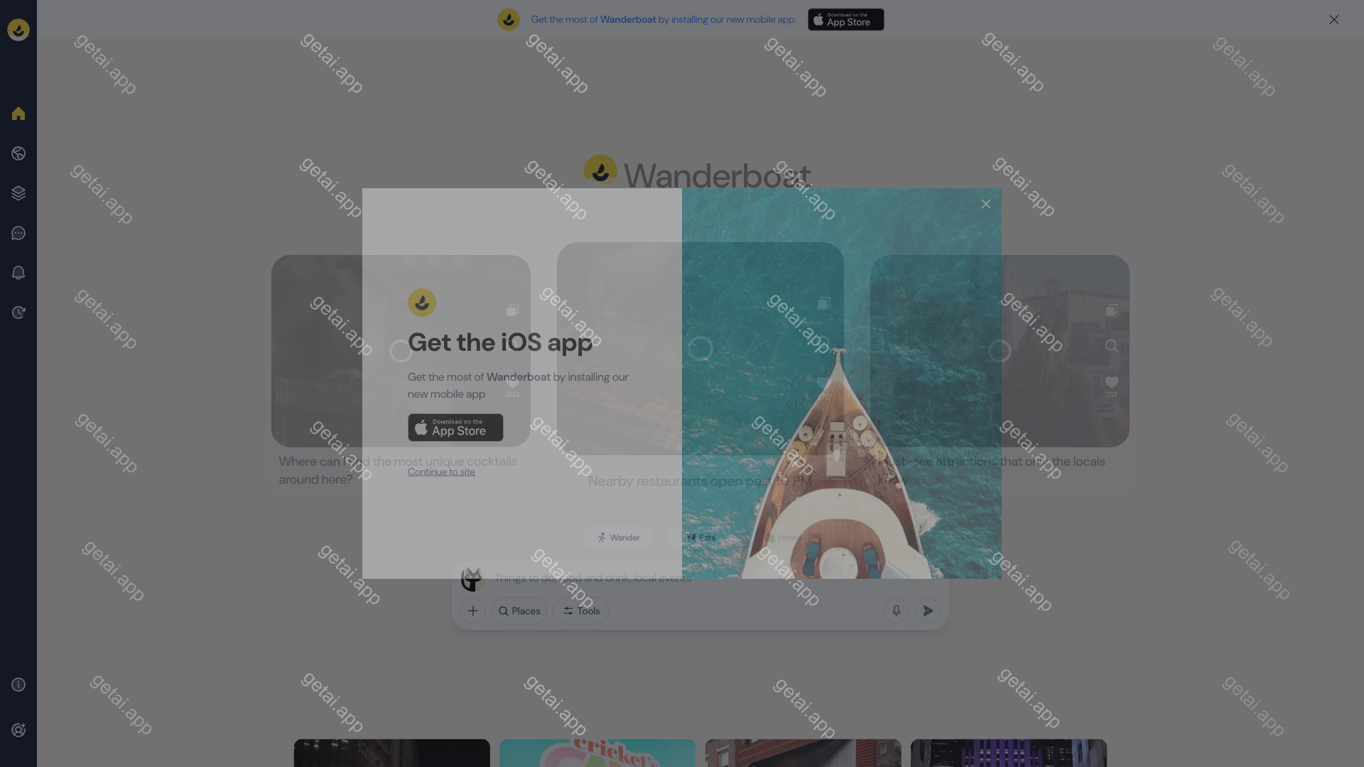 Wanderboat站点预览