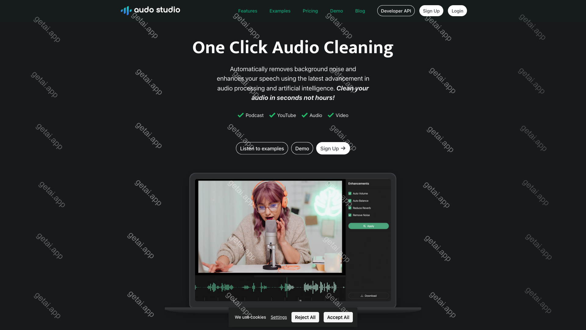 Audo Studio站点预览