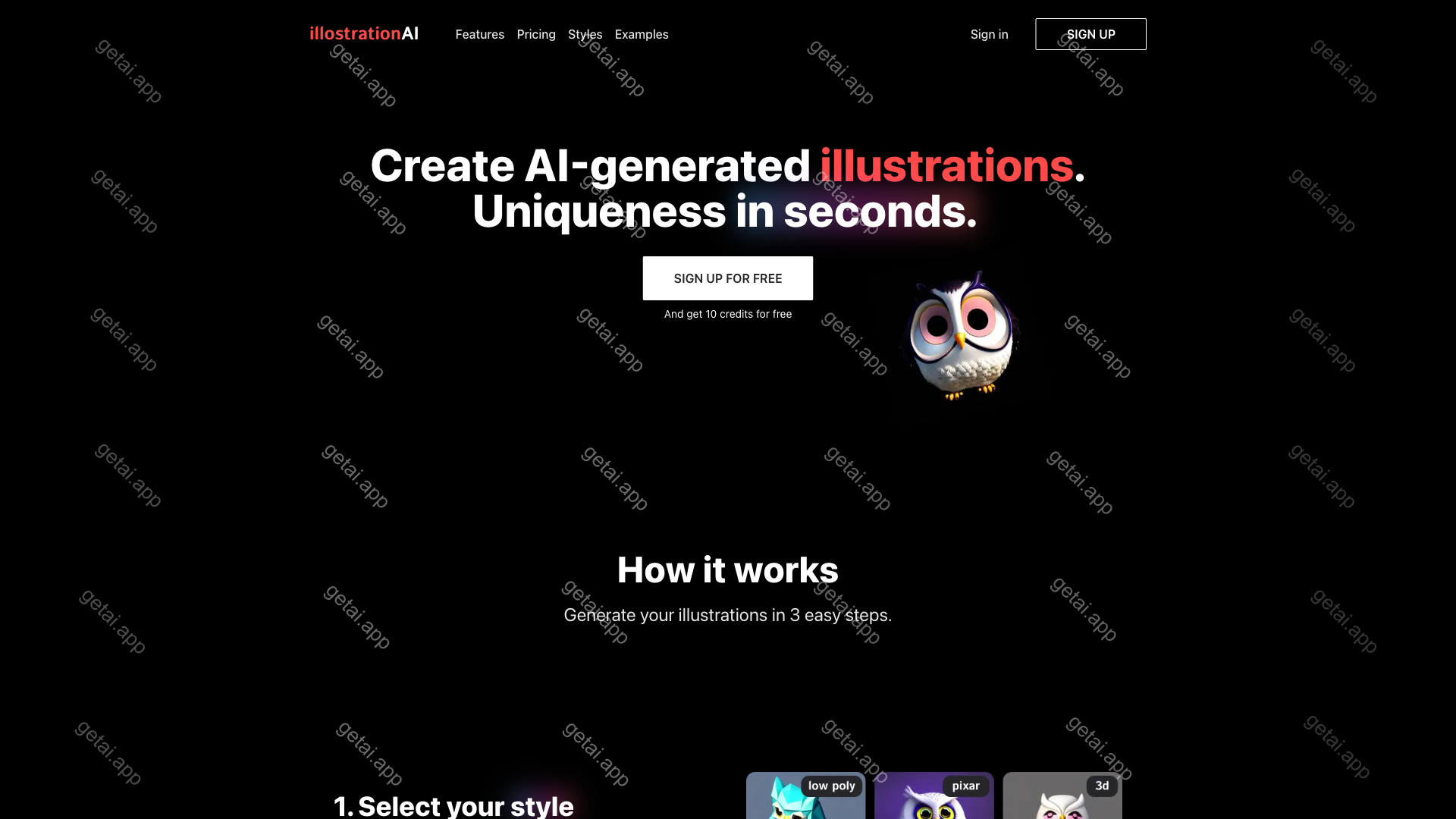 illostrationAI站点预览
