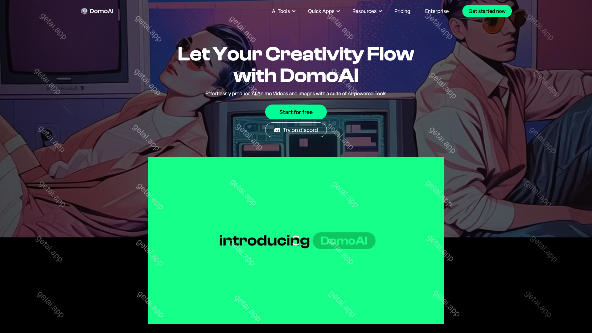DomoAI站点预览