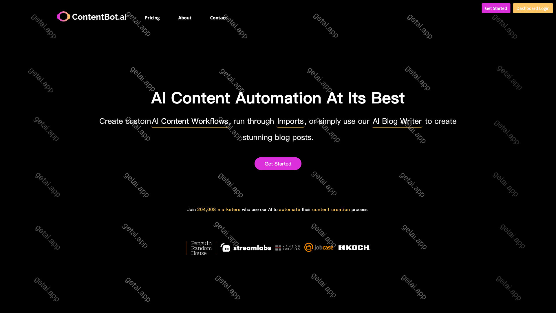 ContentBot站点预览