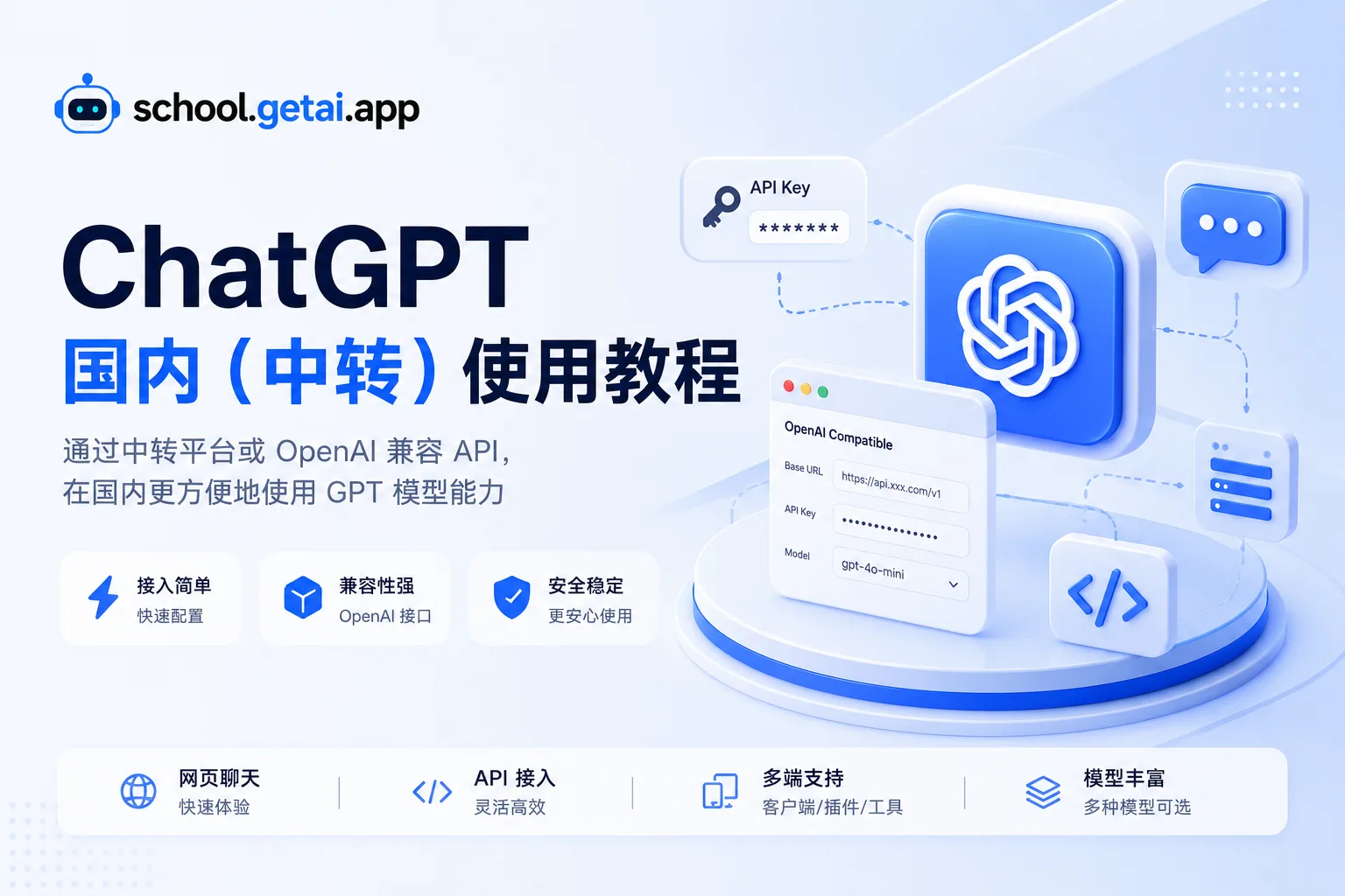 ChatGPT 国内(中转)使用教程封面