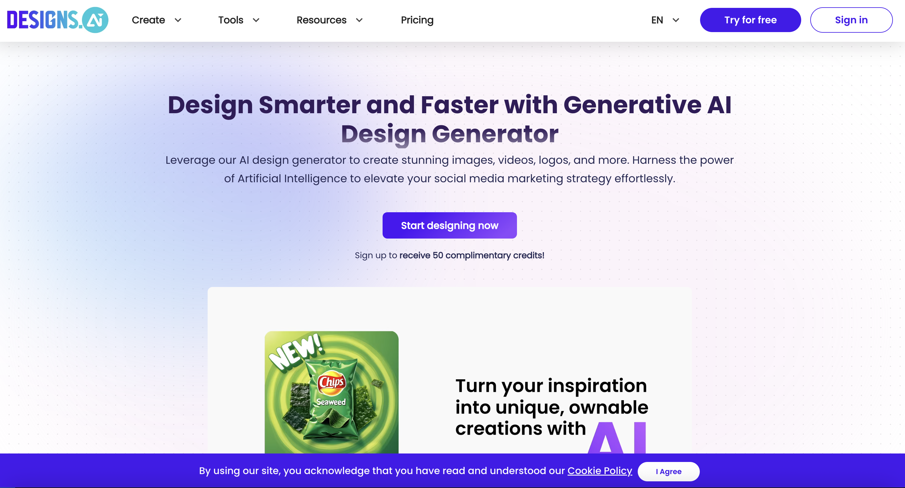 Designs.ai站点预览